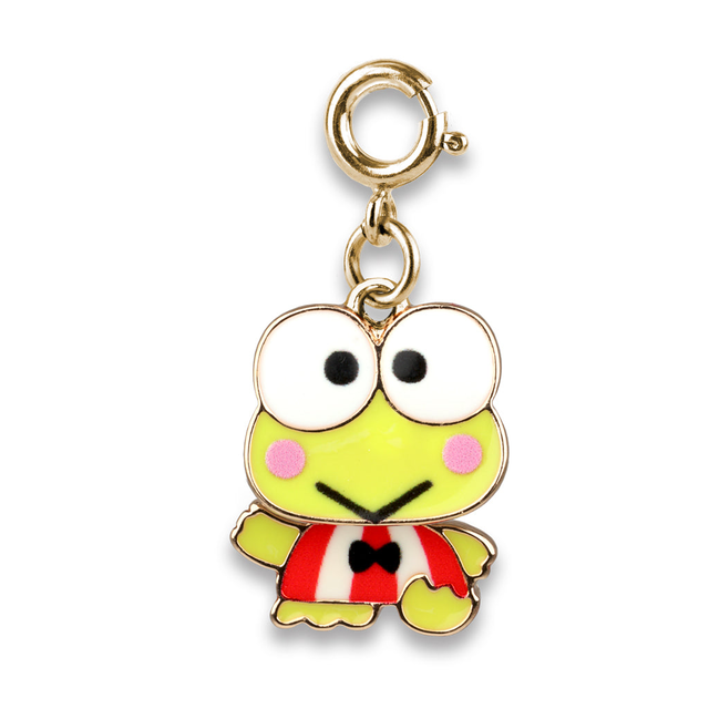 Gold Swivel Keroppi Charm