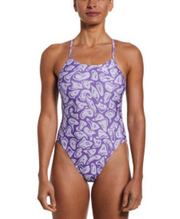 Nike Womens Hydrastrong Multi Print Cutout One Piece