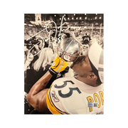 Joey Porter Sr. Signed Kissing Trophy 16x20 Photo