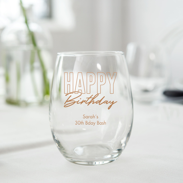 Custom Printed 2.5 oz. Tall Shot Glass Favor - Birthday | More Occasions