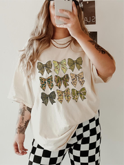 Camo Bows ~ Unisex T-shirts, Sweatshirts, Raglans and Tank Tops Relaxed Fit Printed in the USA