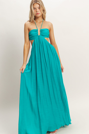 Nyra Maxi Dress in Turquoise