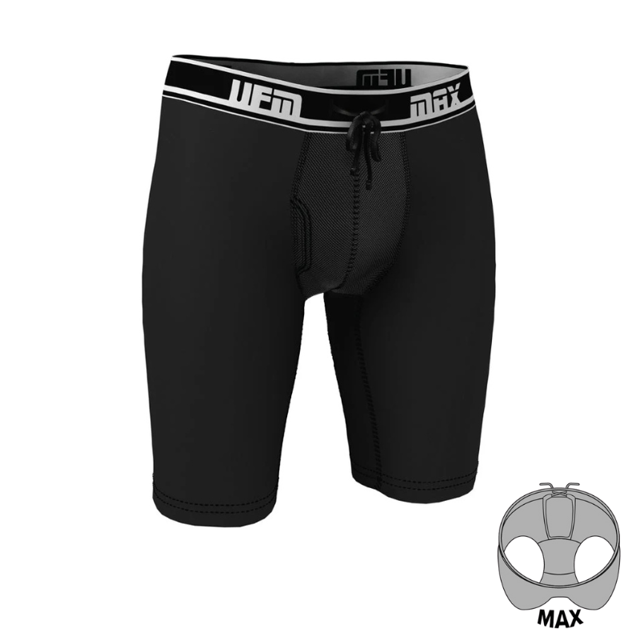 UFM Men's Pouch Underwear - Bamboo Long Boxer Brief 9 inch - MAX Support