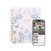 The 2024-2025 Centered Student Planner (Floral Bleu)
