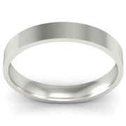 3mm Platinum Wedding Ring Flat