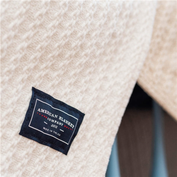 Oversized Cotton Blanket, Cable Weave Blanket