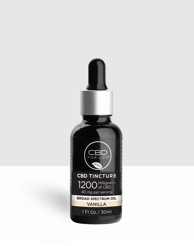Broad Spectrum Vanilla CBD Oil Tincture 1200mg