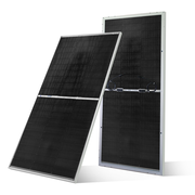 ECO-WORTHY 195W N-Type 18BB Bifacial Solar Panel with 25% High Conversion Efficiency, Ideal for RV, Boat, Roof, Farm,Home & Off-Grid Applications