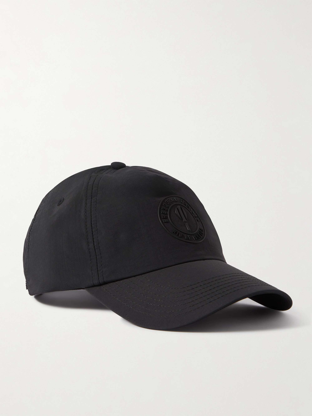 Logo-Appliquéd Shell Baseball Cap - black - One Size