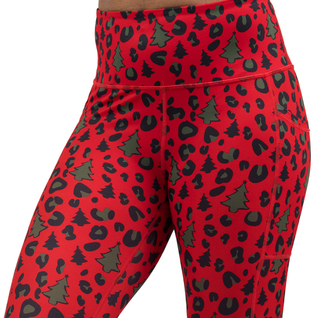 Christmas Leopard Leggings