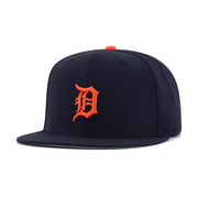 Detroit Tigers Navy Road Cooperstown AC New Era 59Fifty Fitted