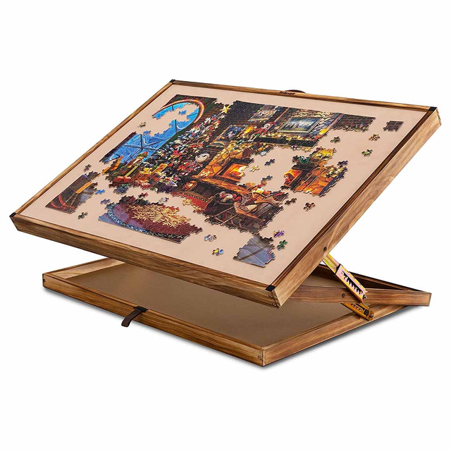 Large Portable Tilting Puzzle Table for Puzzles Up to 1500 Pieces