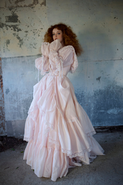 The Blush Silk Organdy Waltz Gown