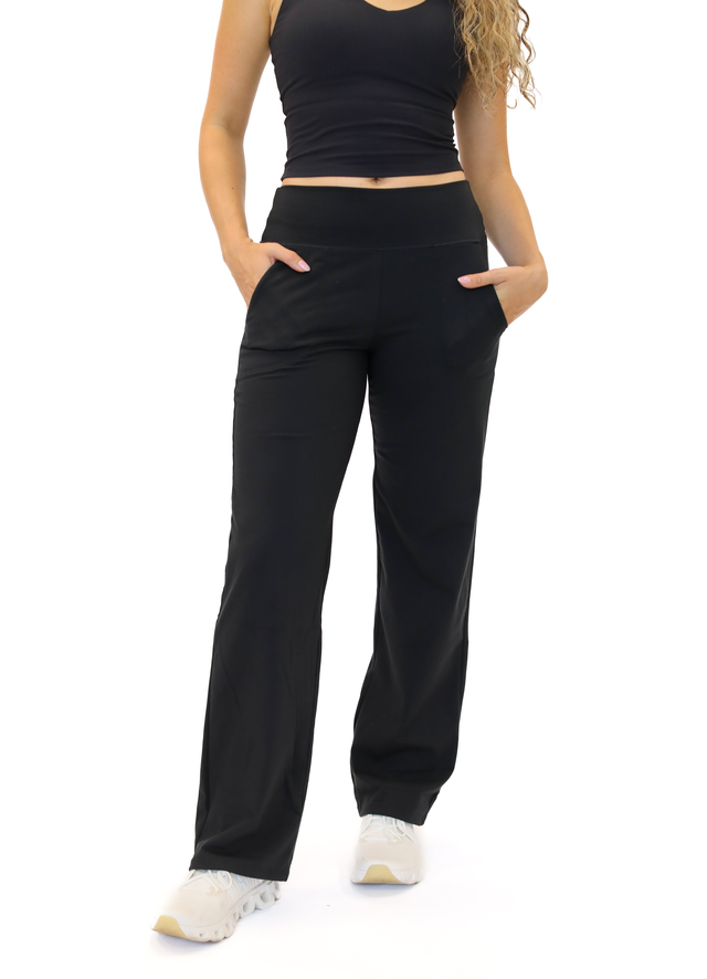 Studio Skin Straight Leg Pant (Multi-Lengths) - Black