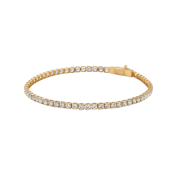 10K Gold Moissanite Tennis Bracelet 2.10mm