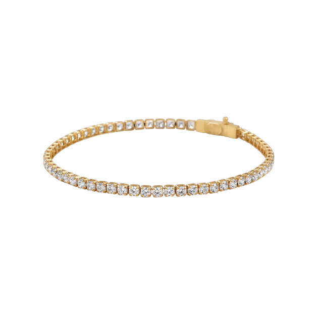 10K Gold Moissanite Tennis Bracelet 2.10mm