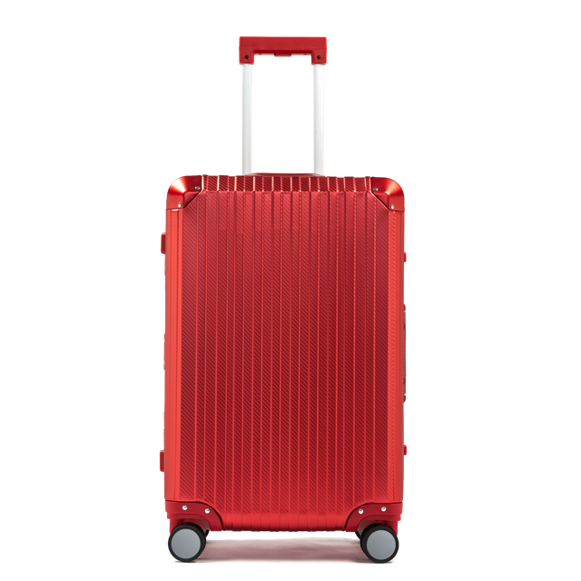 TREK Aluminum Suitcase Red