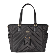 MinkeeBlue Madison Puffer Tote with Lunch and Shoe Bag