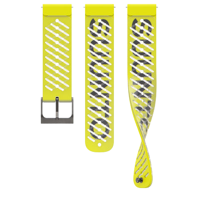 Suunto 22mm Athletic 5 Silicone Strap Lemon Yellow  S+M
