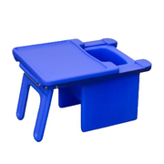 Cube Chair with Tray - Blue
