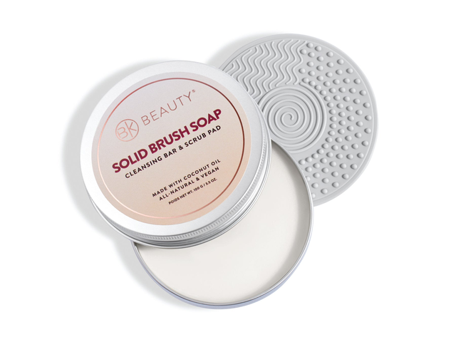 Solid Brush Soap with Cleaning Pad