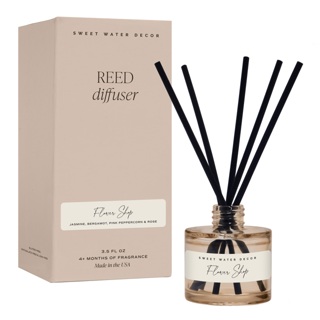 Flower Shop Tinted Glass Jar Reed Diffuser