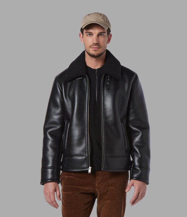 Cadman Faux Shearling Aviator Jacket