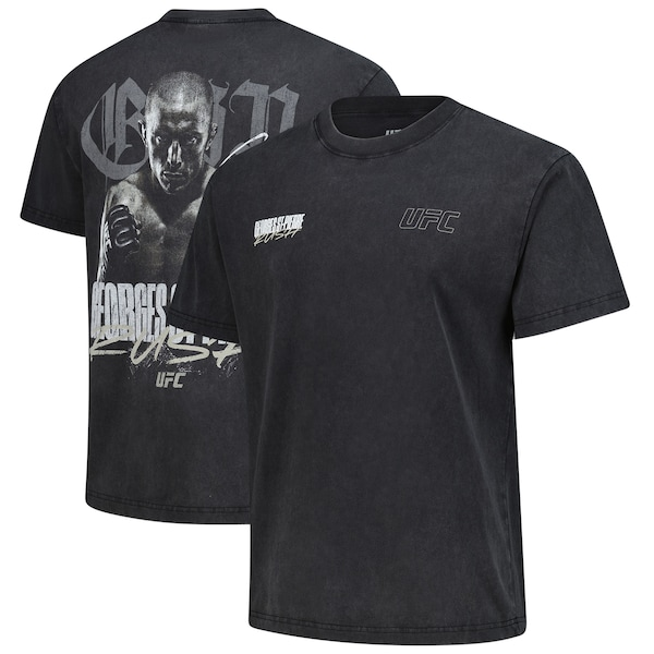 Men's UFC Black Georges St-Pierre Not Impressed Boxy T-Shirt