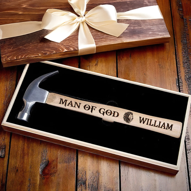 Man Of God | Personalized Wooden Hammer