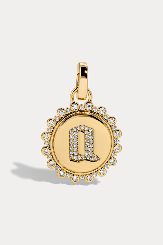Gothic Initial Pendant