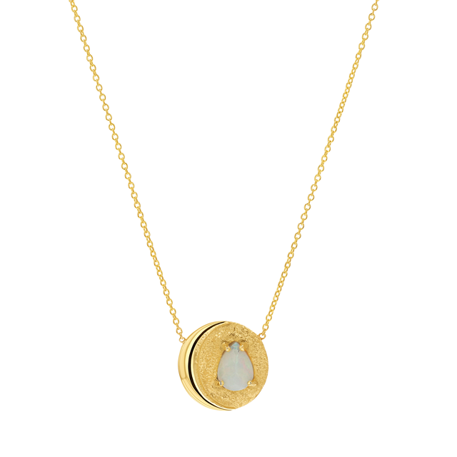 Opal Moon Necklace
