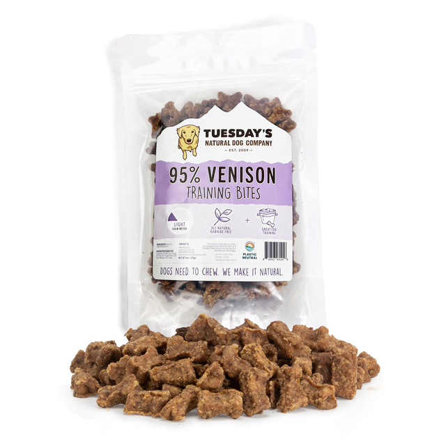 95% Venison Training Bites - 6 oz