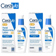 CeraVe AM Facial Moisturizing Lotion with SPF 30, 3 fl. oz. (2-Pack)