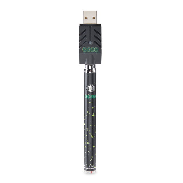 Twist Slim Pen – 320 mAh Flex Temp Battery – Green Splatter