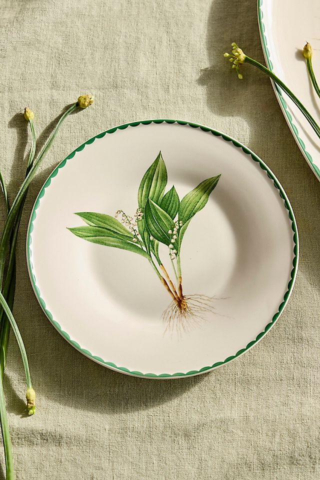 Spring Botanical Stoneware Plate