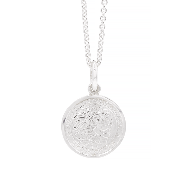 Sterling Silver St. Christopher 3/4" Medal