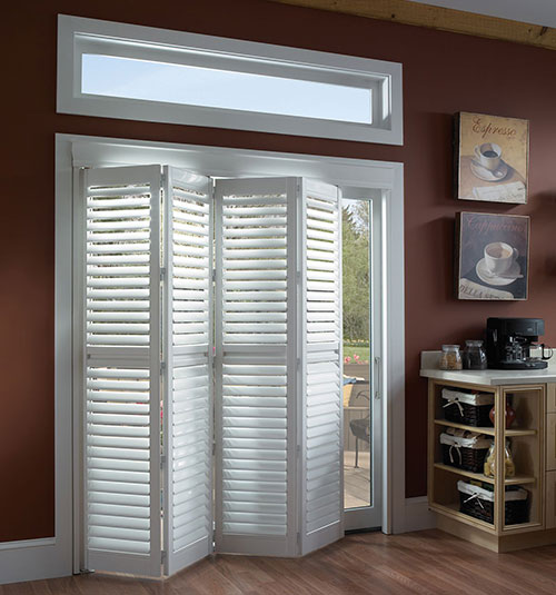 Blindsgalore Faux Wood Bi-Fold Shutters: 2 1/2" Louvers