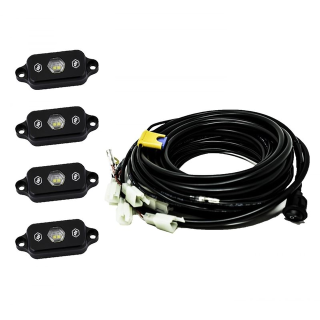 Baja Designs LED Rock Light Kit (Clear) (447059)