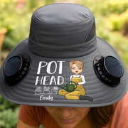 Custom Hat With Fans Solar Power - Personalized Garden Gifts For Gardeners - Plant Dreams, Grow Joy