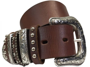 Ladies Multikeeper Dark Brown Belt by Nocona N3493702