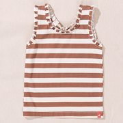 Joy Ruffle Striped Tank
