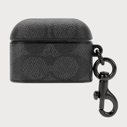Coach Signature Charcoal AirPods Case - AirPods Pro 1 & 2