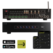 Dayton Audio DAX88 8-Source 8-Zone Multi-Room APP Controlled Distributed Audio Matrix Amplifier
