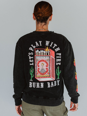 Burn Baby Crewneck Sweater