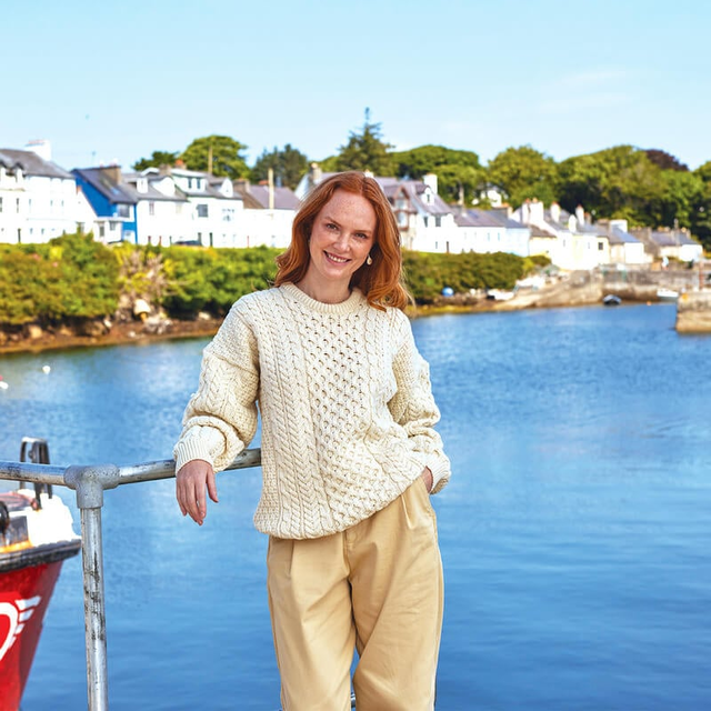 Women's Traditional Aran Sweater