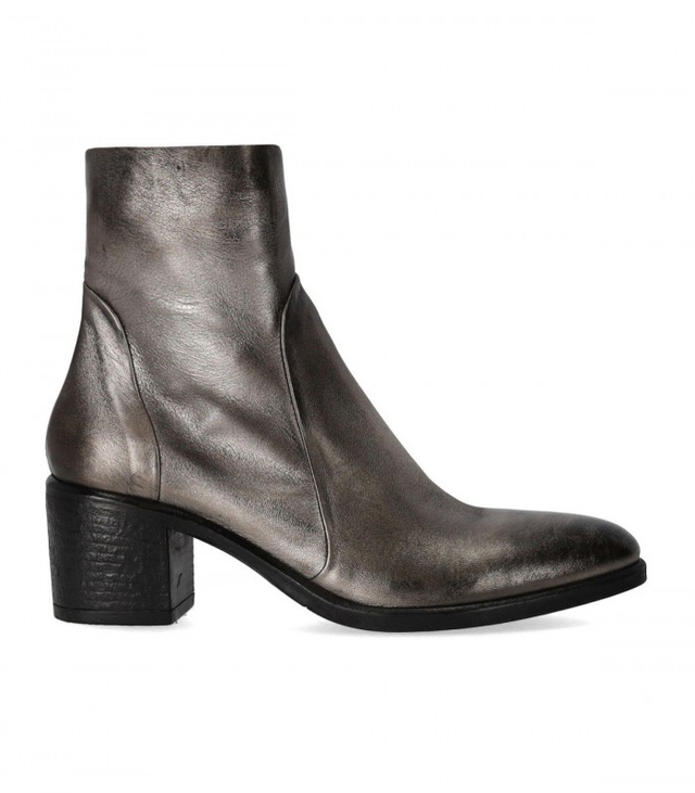 Strategia Grey Heeled Ankle Boot - Ferraris Boutique