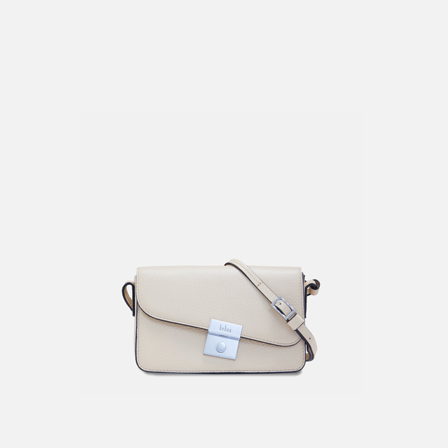SIMONE MINI CURVE CROSSBODY PEBBLE BONE