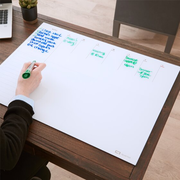 Quartet® Glass Dry-Erase Weekly Planner, 17" x 22", White