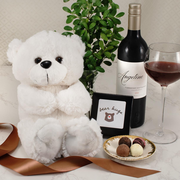 Bear Hugs Red Wine & Truffles Comfort Gift Box