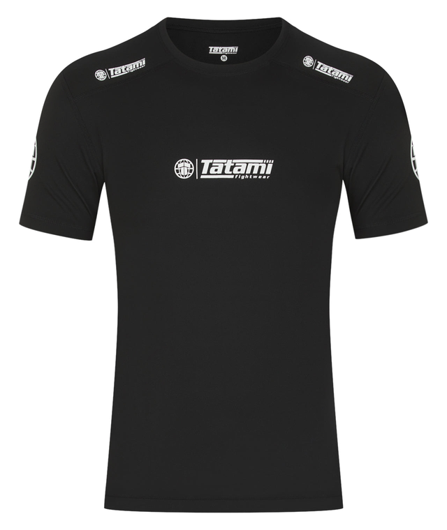 Essentials Short Sleeve Rash Guard - Black